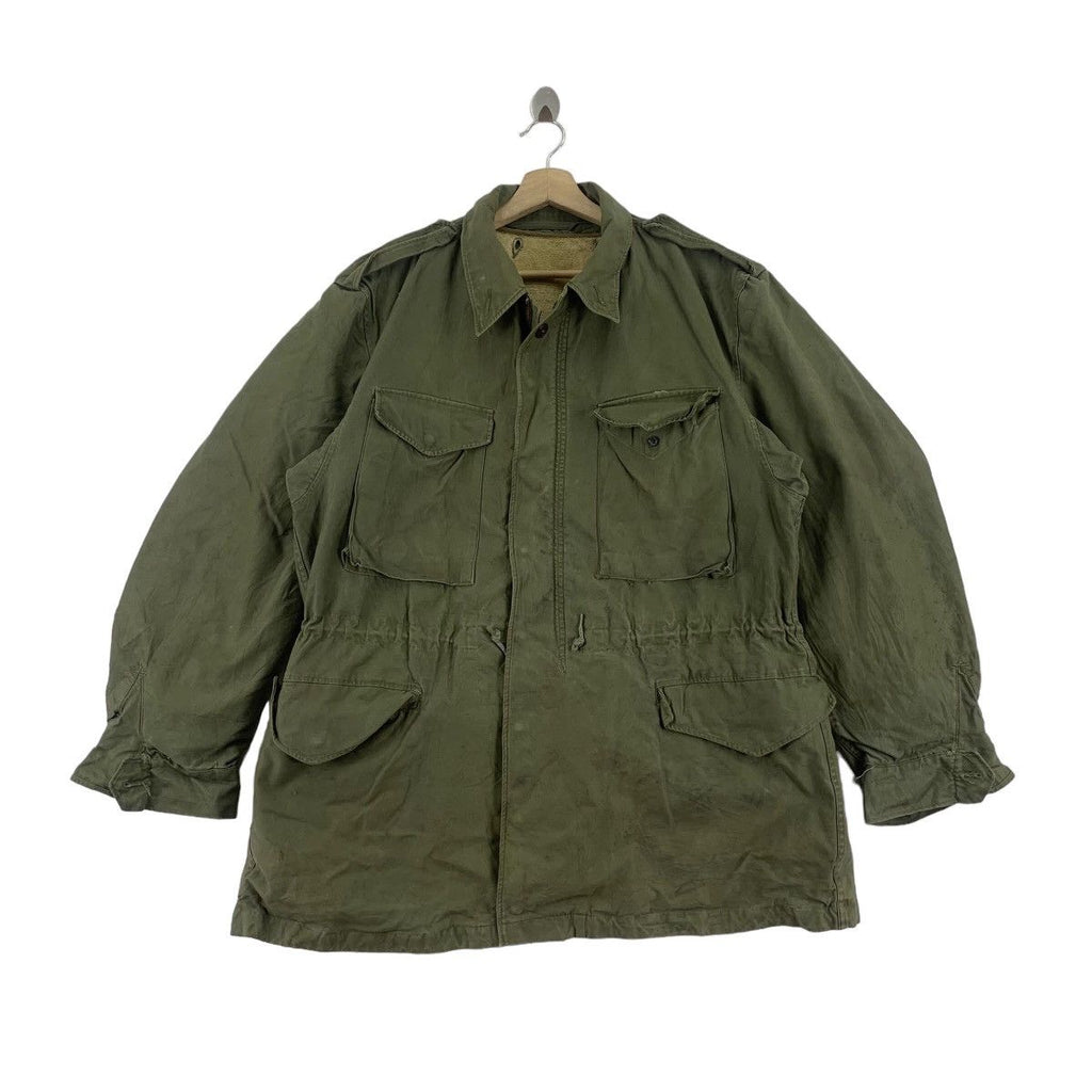 Vintage 1952 MILITARY ASTAPA Army Korean War Uniform Jacket Parka Shell Field