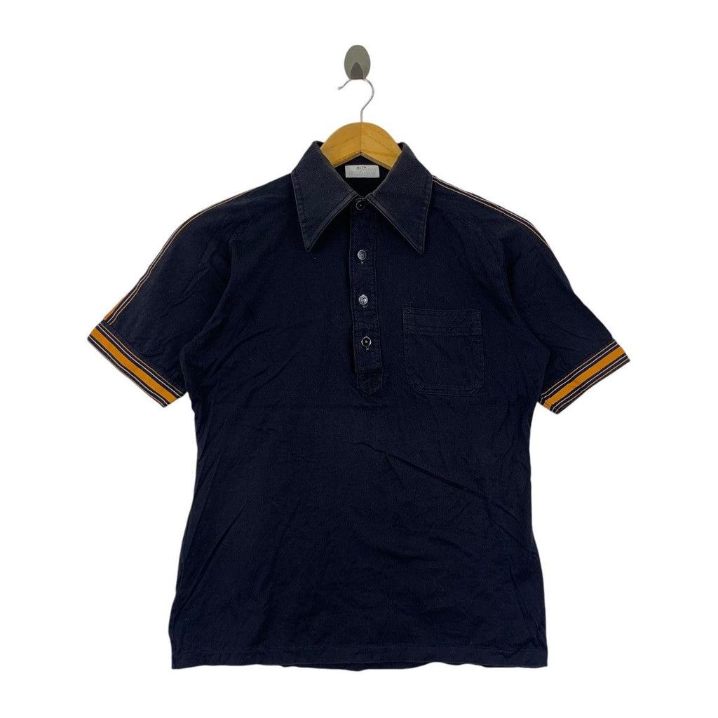 Vintage HARDLION ROCK TOKYO Twin Tipped Polo Tee Shirt Top Ringer