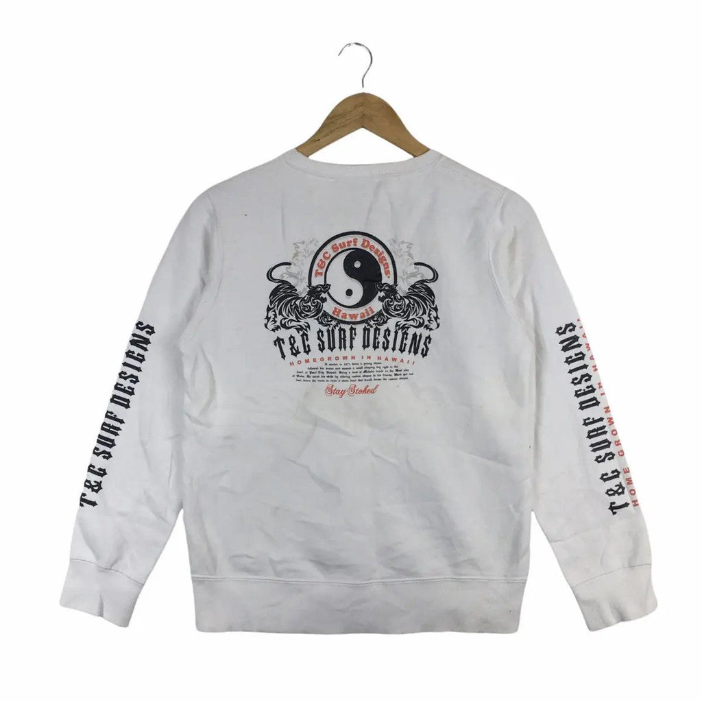 T&C SURF DESIGNS Beach Summer Crewneck Sweater Sweatshirt Pullover
