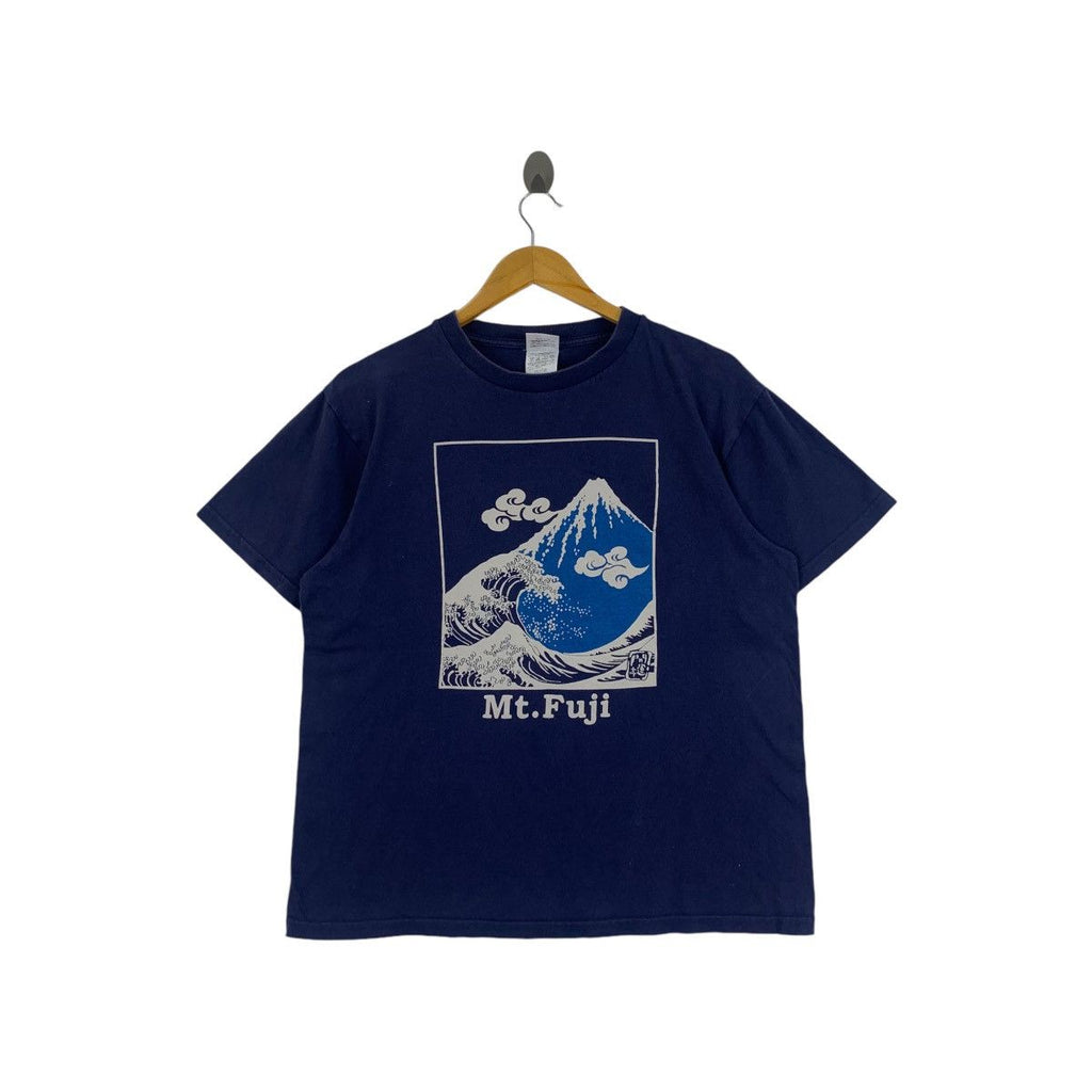 Vintage JAPAN TRADITIONAL MT. FUJI Artwork Tee Shirt Top Painting Porm