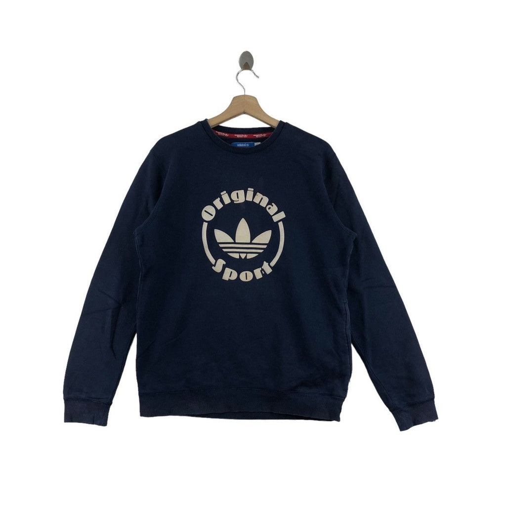 Vintage ADIDAS ORIGINALS SPORT Embossed Sweatshirt Pullover Sweater Jumper