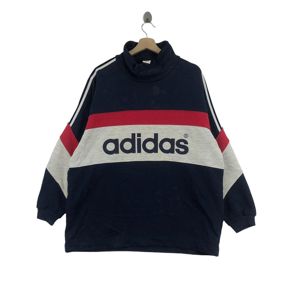 Vintage 90’ ADIDAS JAPAN DESCENTE Collection Oversized Sweatshirt Sweater Pullover