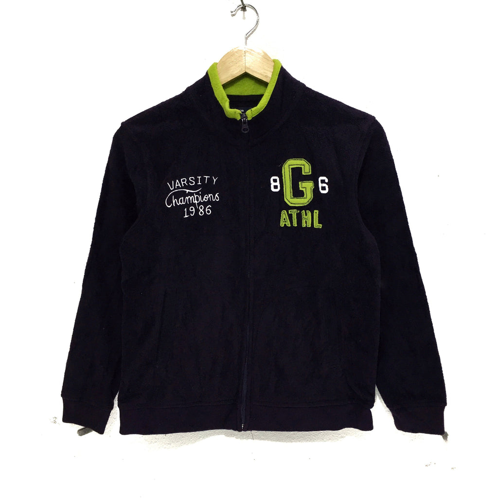 GAP ATHLETIC Varsity Champions Zipper Sweater Jacket Embossed Logo