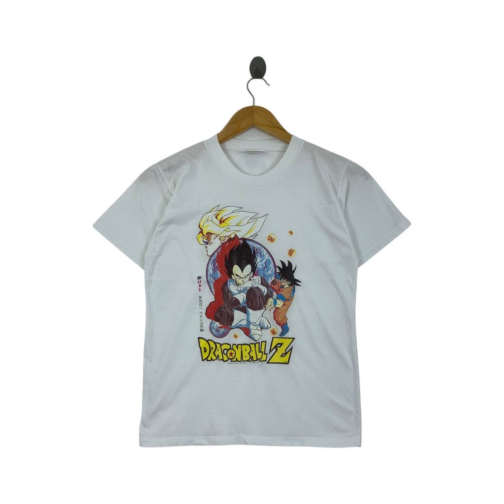 Vintage 1989 DRAGON BALL Z Goku Vegeta Iron On Tee Shirt Top Akira Toriyama