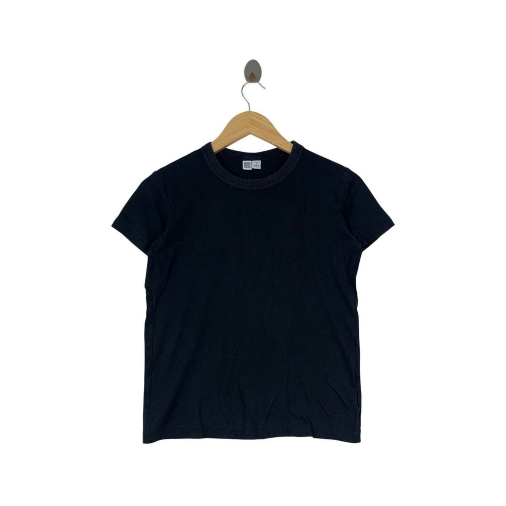 LEMAIRE x UNIQLO UUU Collection Plain Black Tee Shirt Top Minimalist Design