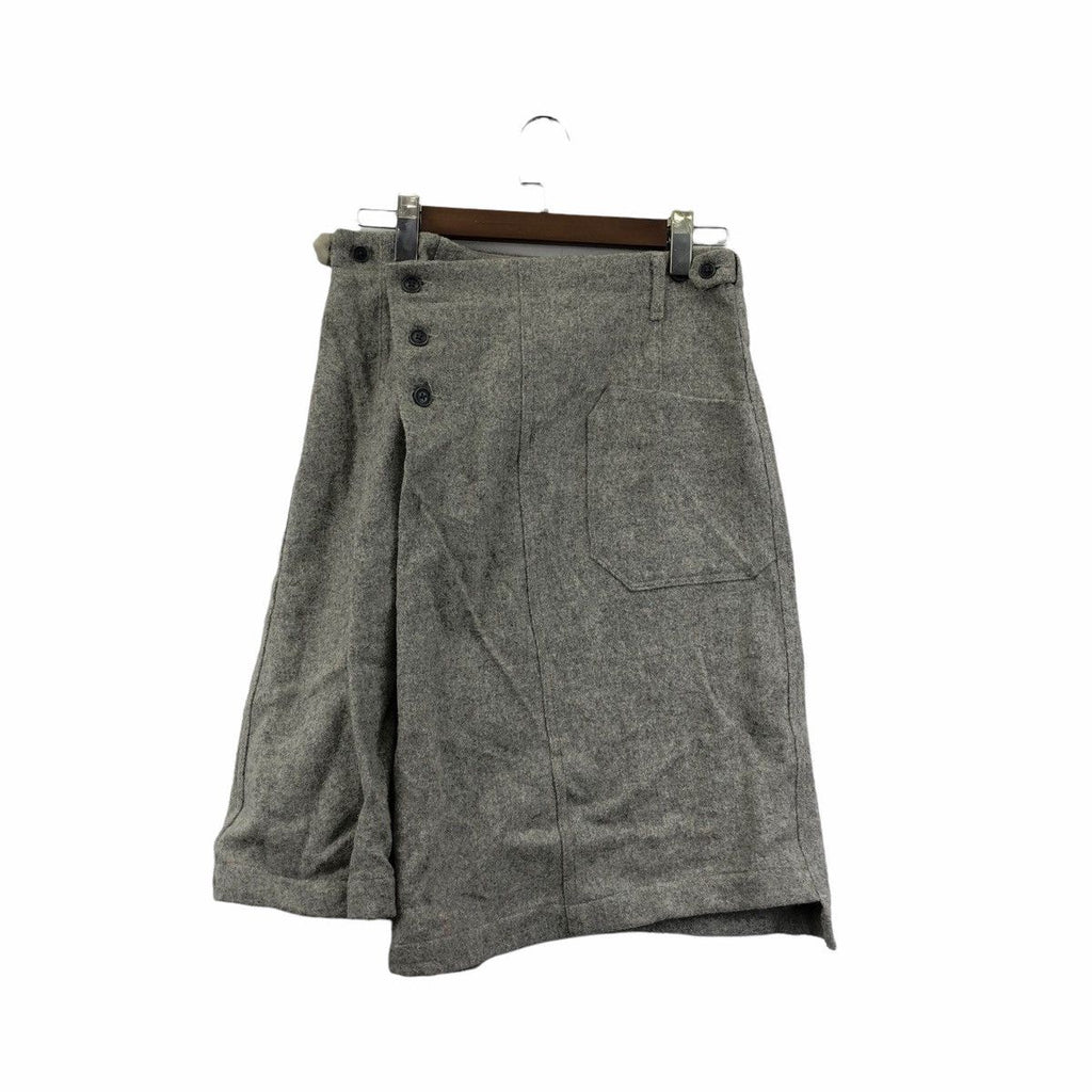 Vintage RAPPELER Wool Gray Midi Skirt Bottom Minimalist Design