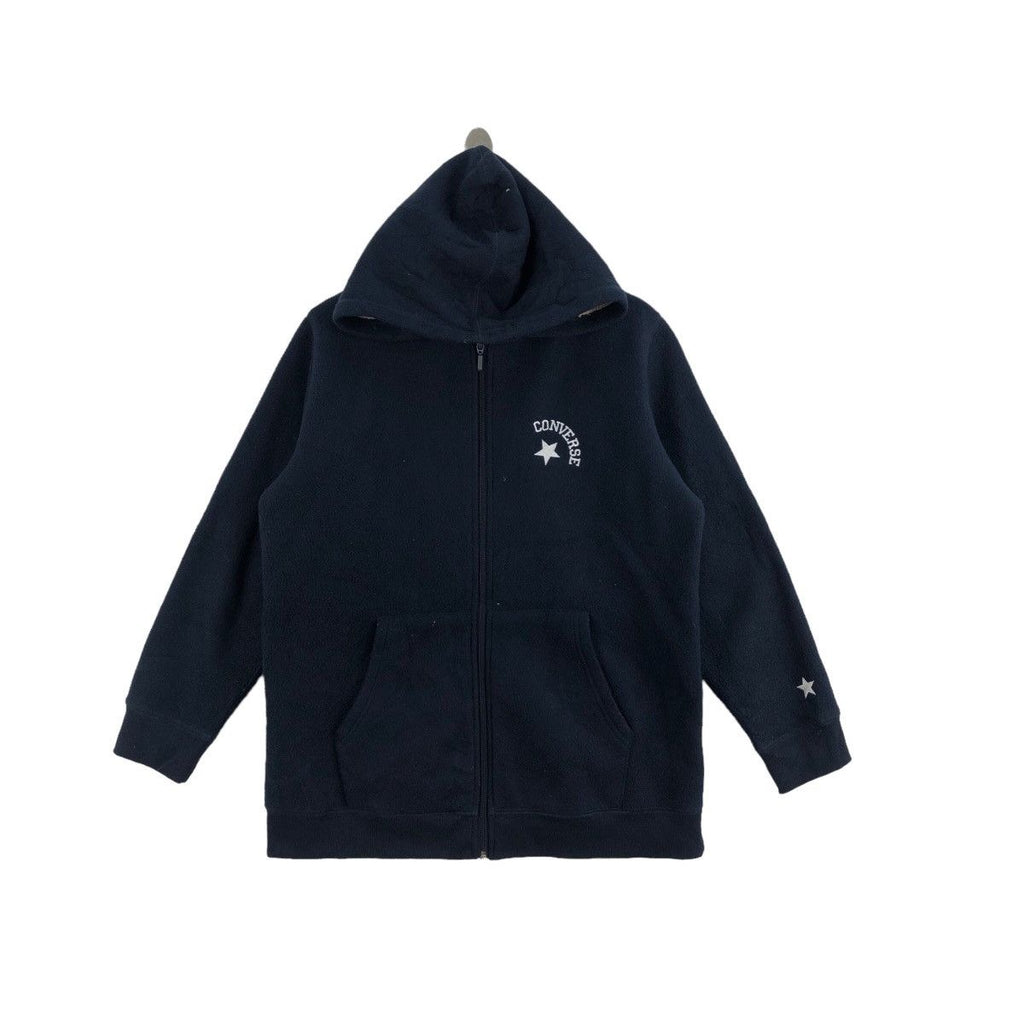 Vtg CONVERSE USA All Star Outdoor Fleece Jacket Hoodie Windbreaker