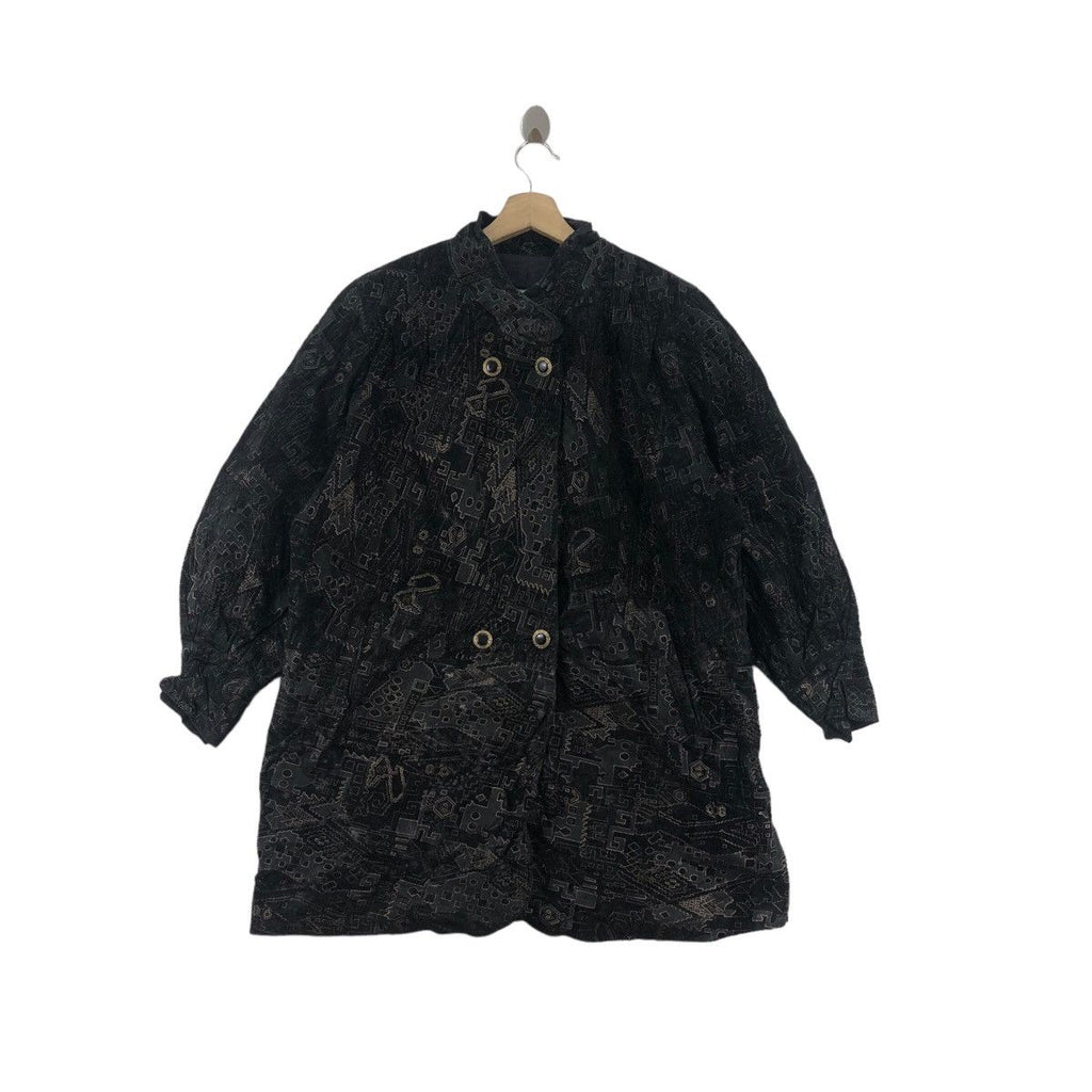 Vintage CELENA GORGEOUS MODE Art Suede Leather Jacket Parka Windbreaker