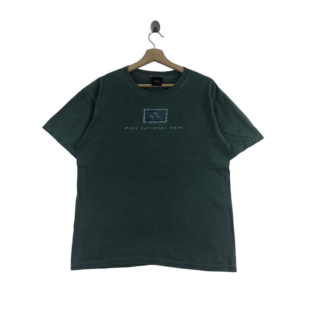 Vintage PRAIRIE MOUNTAIN Zion National Park Wildflower Tee Shirt Center Logo