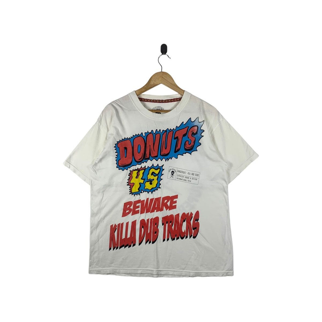 DONUTS 45 SKATEBOARD Beware Killa Dub Tracks Tee Shirt Top Sound Design