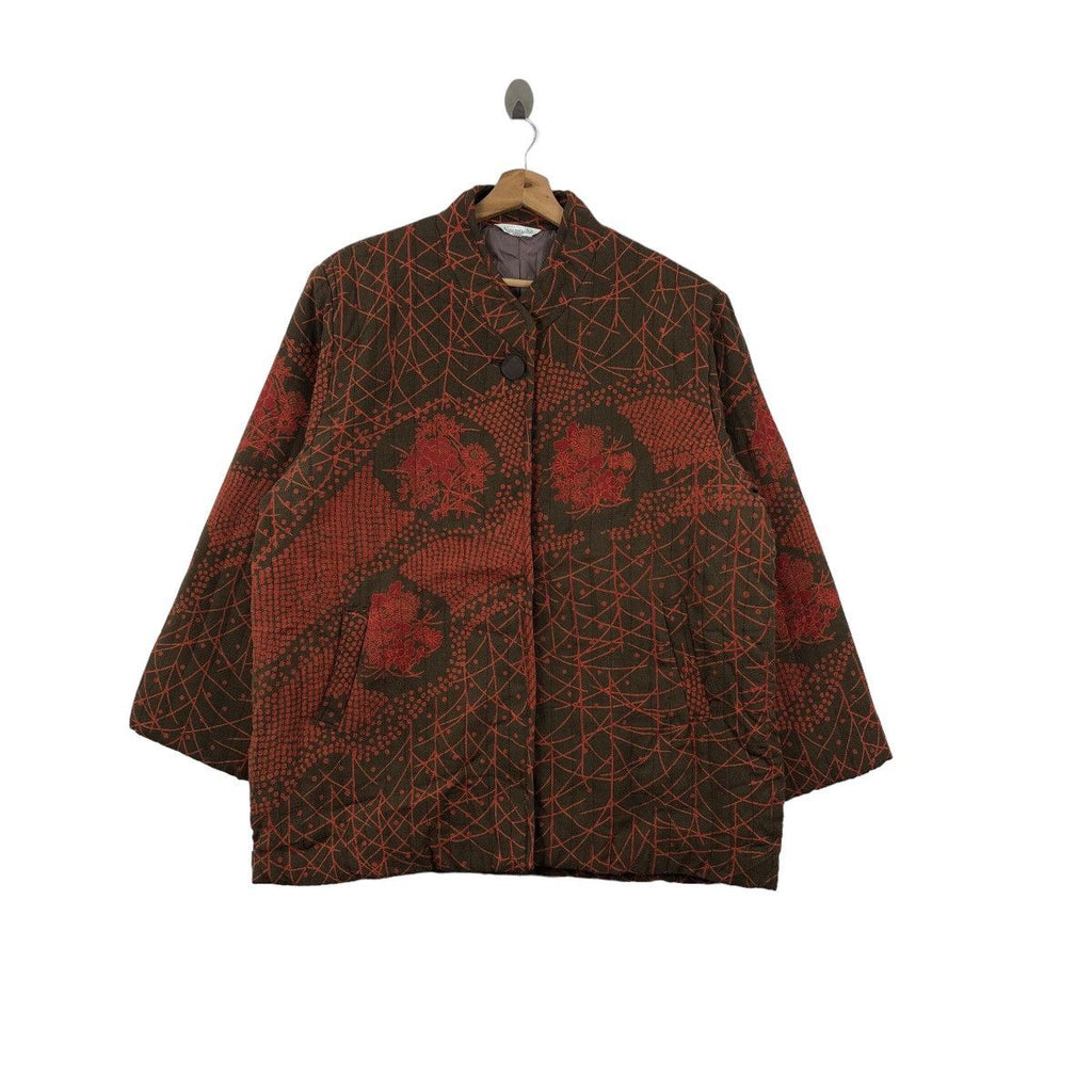 Vintage 90’ BAROQUE JAPAN DESIGNER AOP Floral Coat Cardigan Jacket