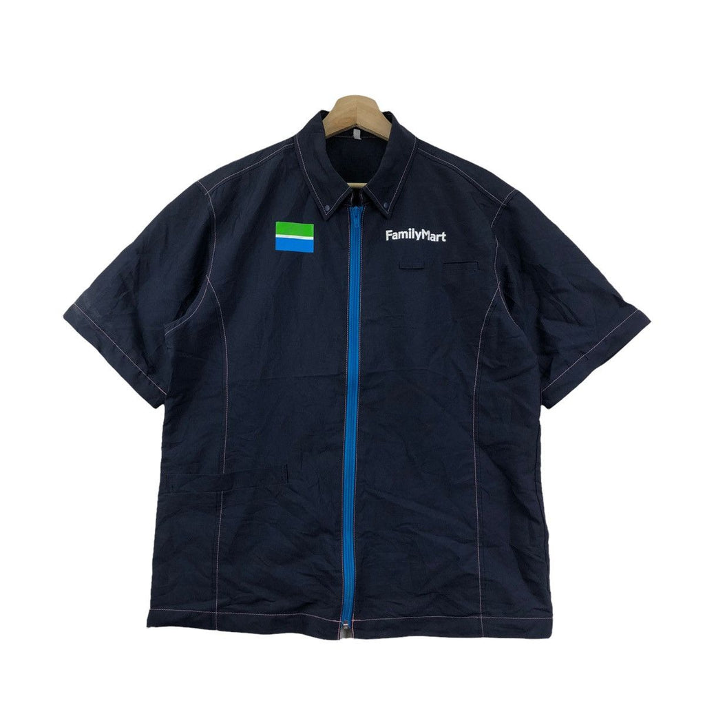 FAMILY MART JAPAN Worker Zipper Casual Shirt Sweater Workwear Jacket