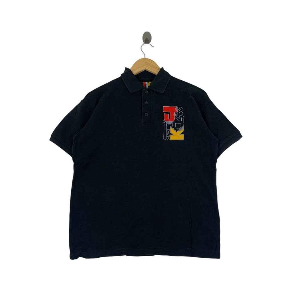 Vintage JUNKO KOSHINO SPORTS Collection London Tee Shirt Top Polo Collar