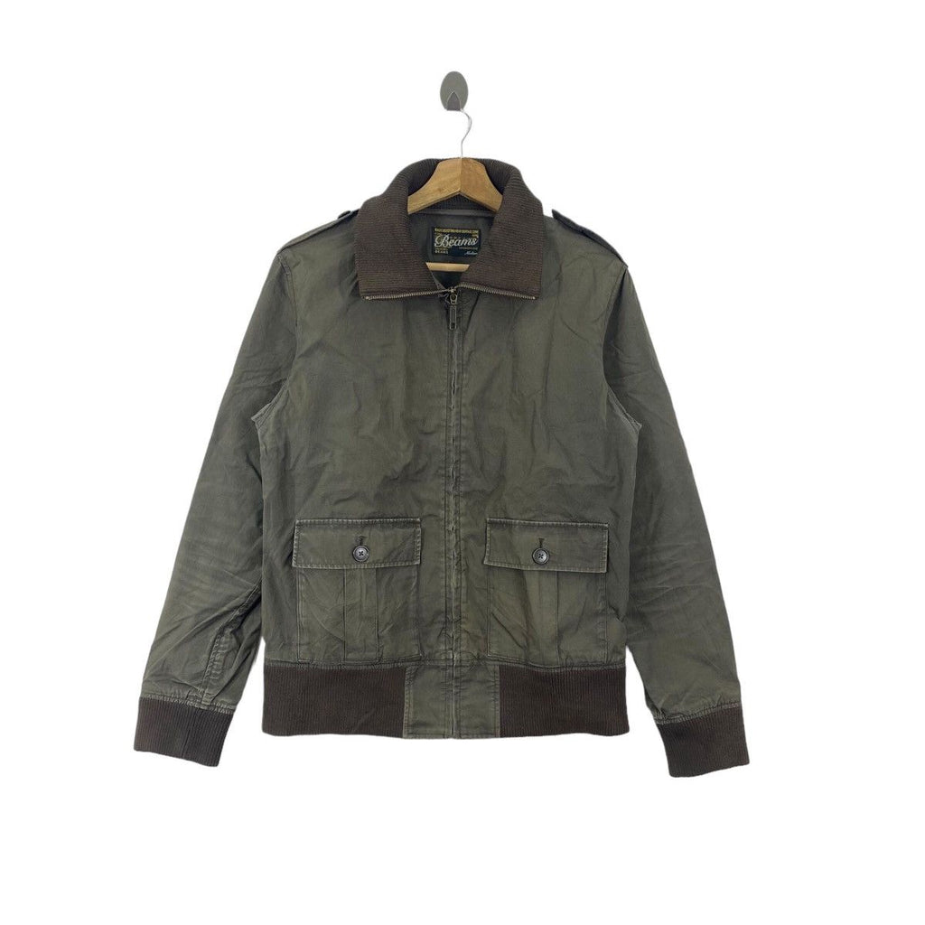 Vintage BEAMS PLUS JAPAN Surface Zone Bomber Jacket Military