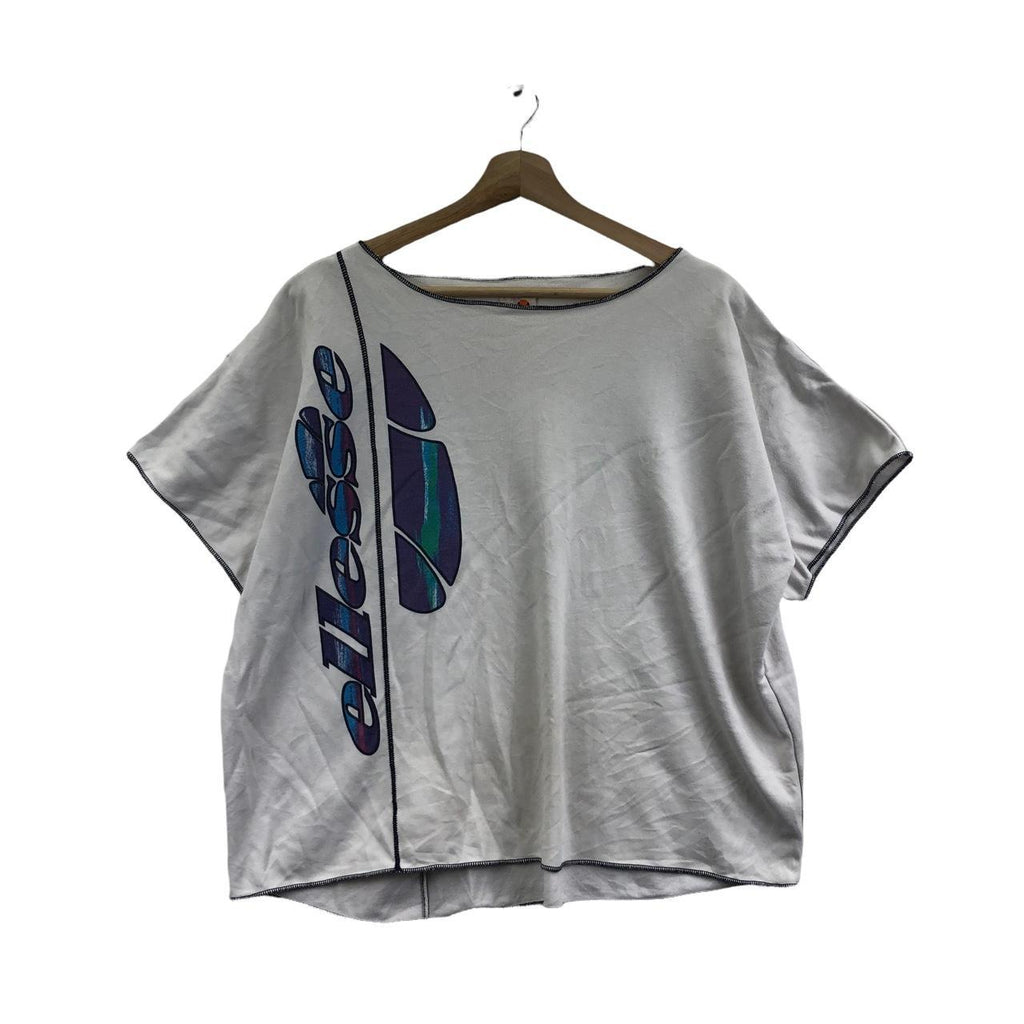 Vtg 90’ ELLESSE PERUGIA ITALIA Jersey Blouse Tee Shirt Top Tennis Sports