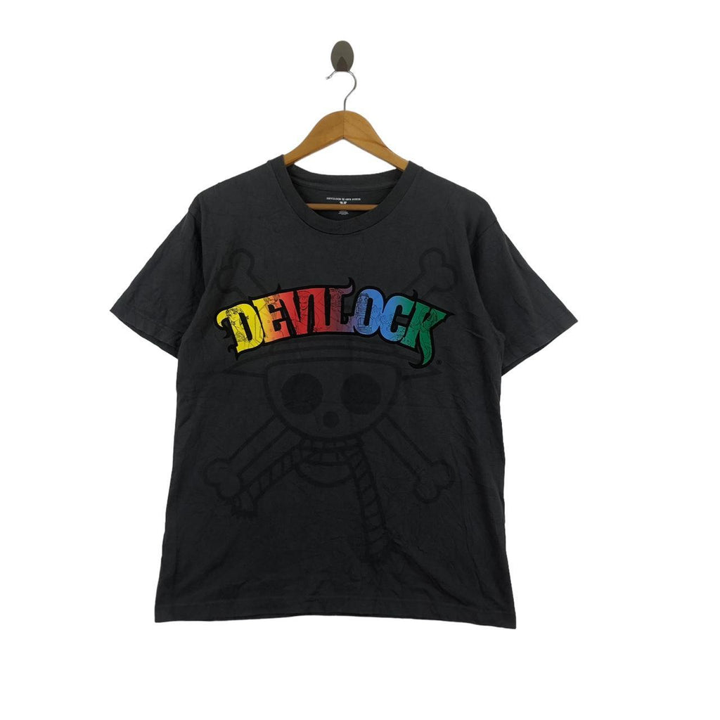 ONE PIECE x DEVILOCK Luffy Zoro Anime Manga Movie Tee Shirt Collaboration Japan