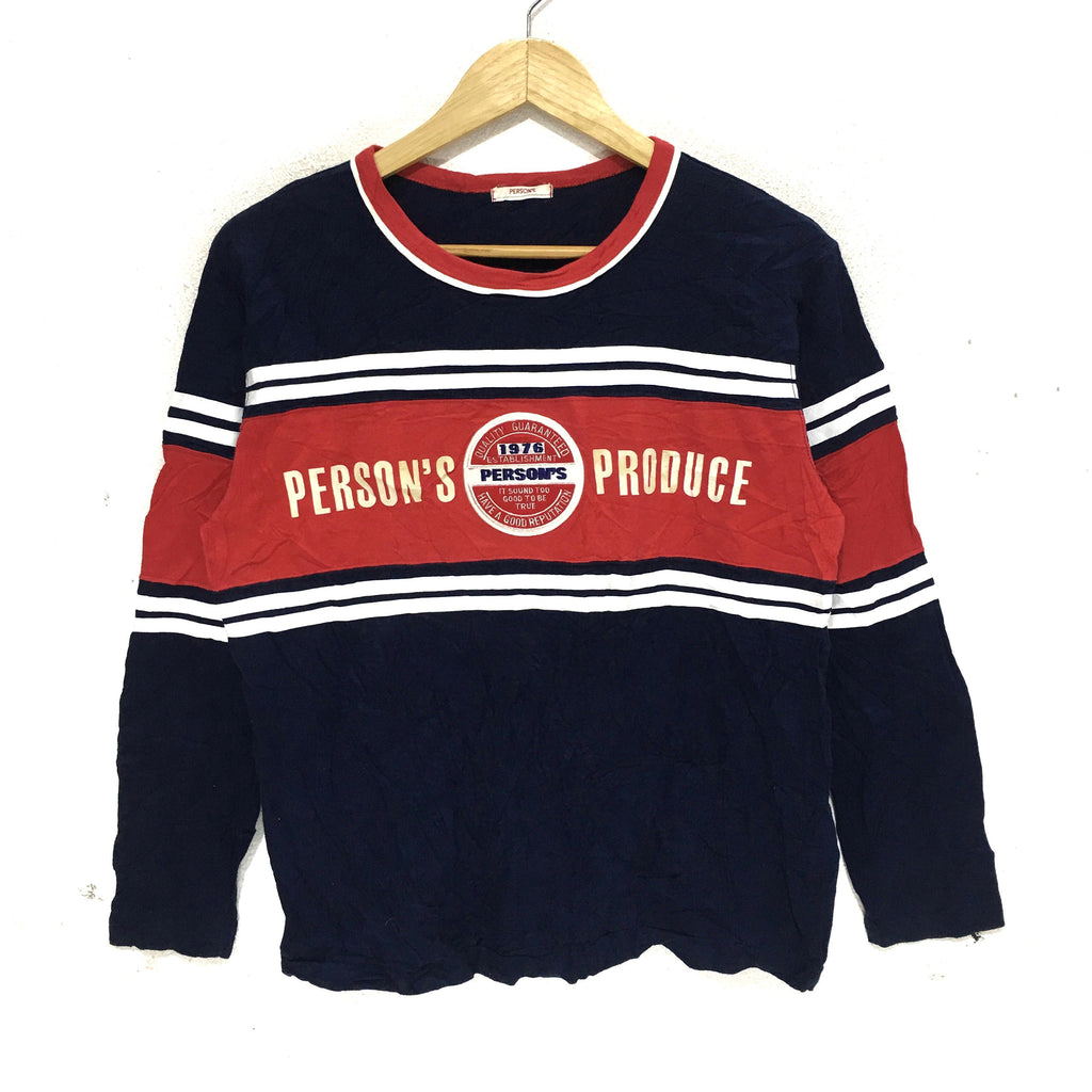 Vintage PERSON'S COLLECTION Made In Japan Sweatshirt Pullover Jumper Sweater