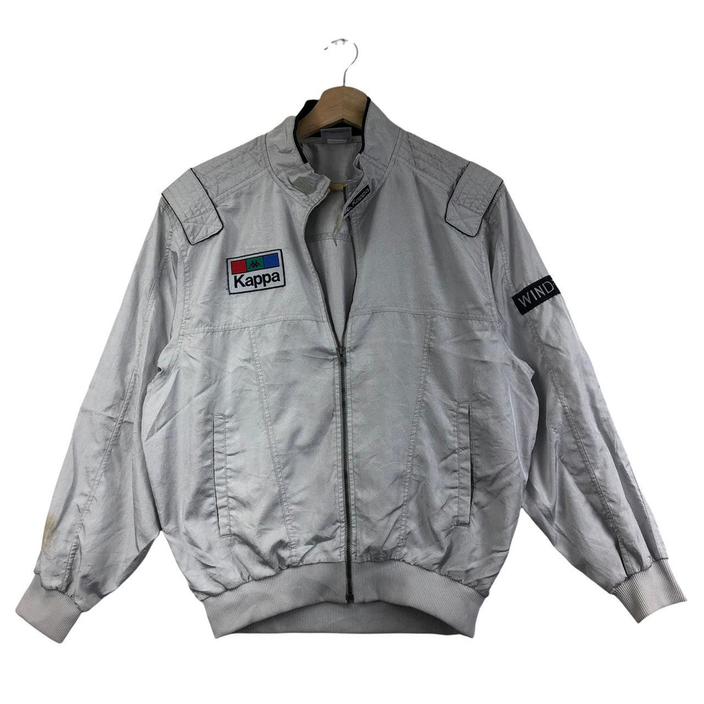 Vtg KAPPA SPORT USA Chore Tactical Jacket Flight Minimalist Design Sweater Football Soccer