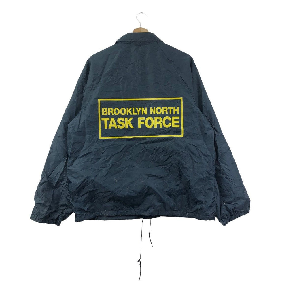 Vintage BROOKLYN NORTH TASK FORCE Detective Coach Jacket Windbreaker Metropolitan Police Department