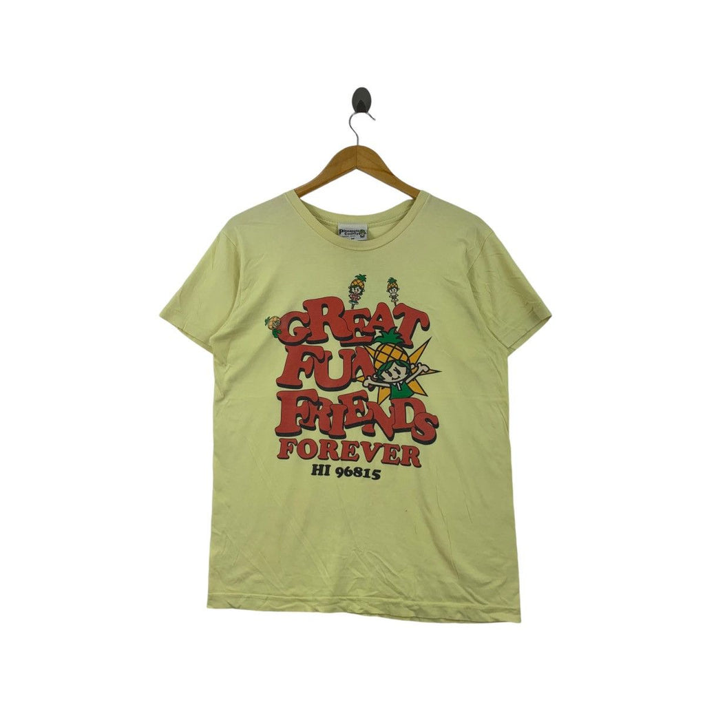 Vintage PINEAPPLE COUNTY HAWAII Honolulu Friends Tee Shirt Top Great Fun Forever