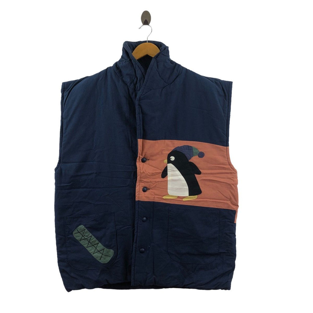 Vintage PINGU PENGUIN CARTOON Ski Puffer Vest Jacket