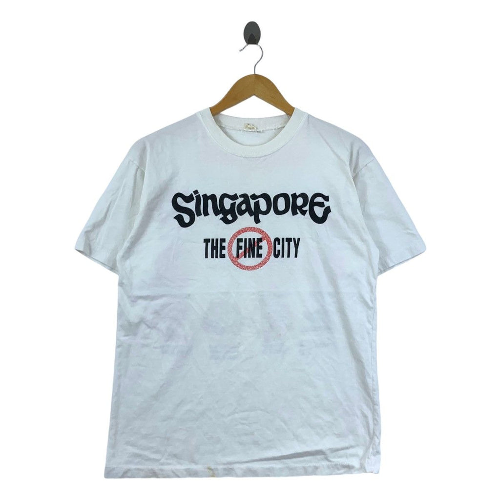 SINGAPORE THE FINE CITY No Chewing Gum Tee Shirt Top Tourist Attractions
