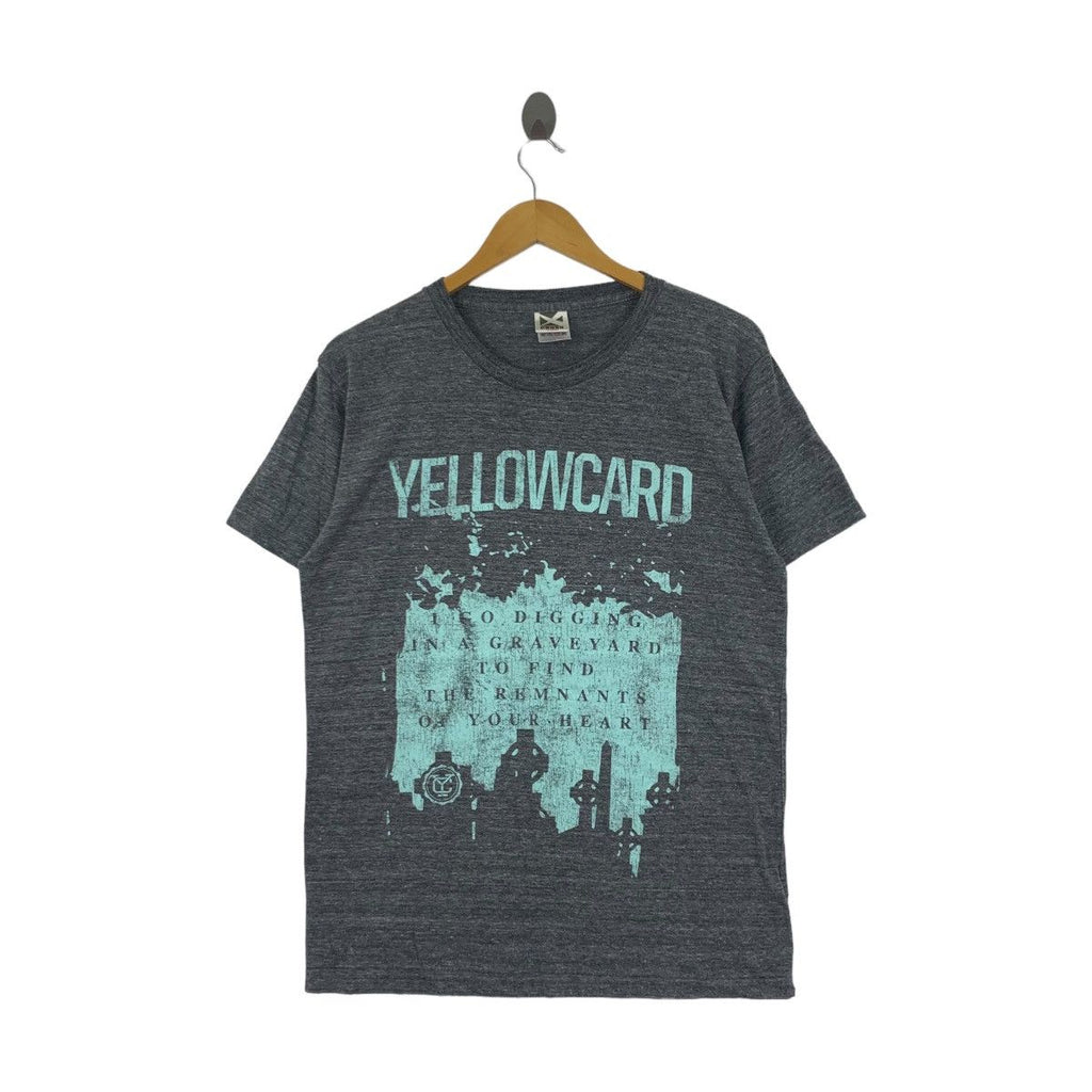 BAND YELLOWCARD Crash The Gates Single Tee Shirt Lift A Sail Album Promo Live