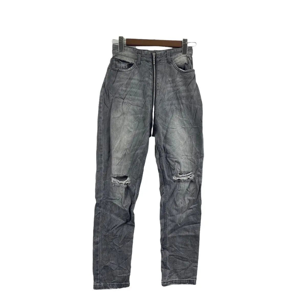 JOUETIE JAPANESE DENIM Grey Distress Season Jeans Pant Trouser