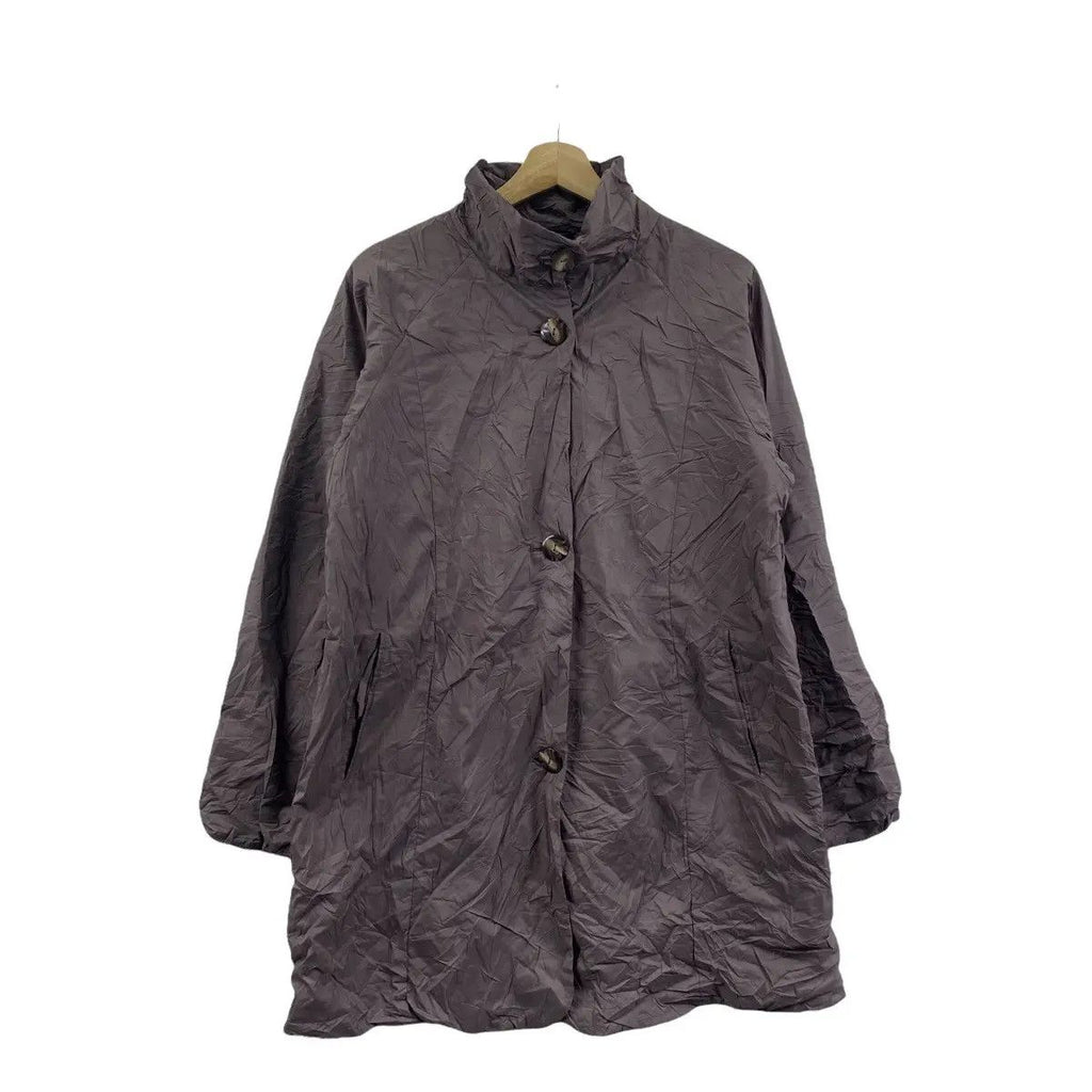 Vintage BEASPO JAPAN DESIGNER Minimalist Parka Jacket Trench Coat Sweater Windbreaker