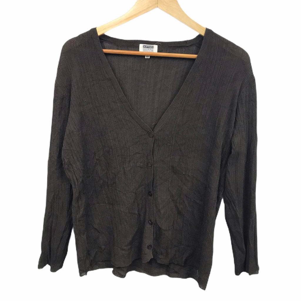 Vintage SOPRANI DONNA by Maglie Jacket Snap Button Wool Sweater Sweatshirt