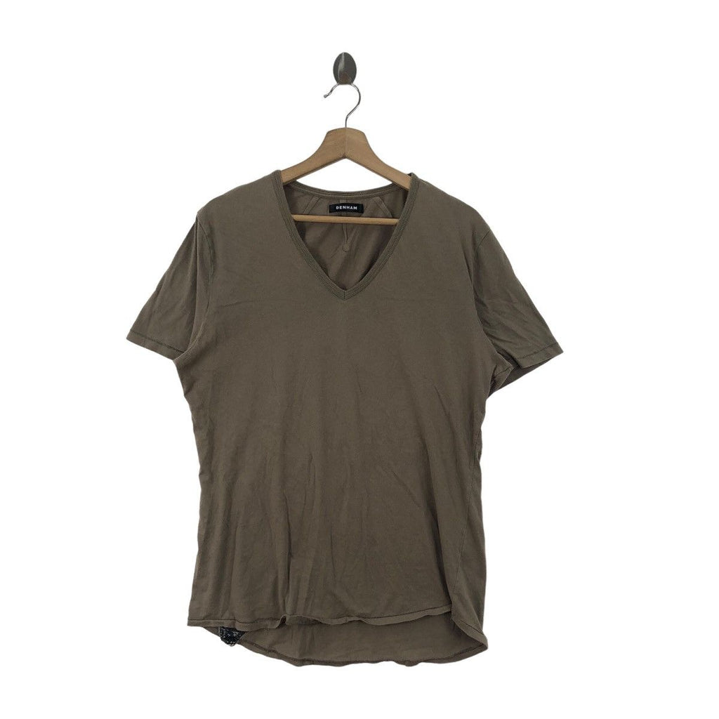DENHAM THE JEANMAKER Minimalist Design Plain Tee Shirt Top