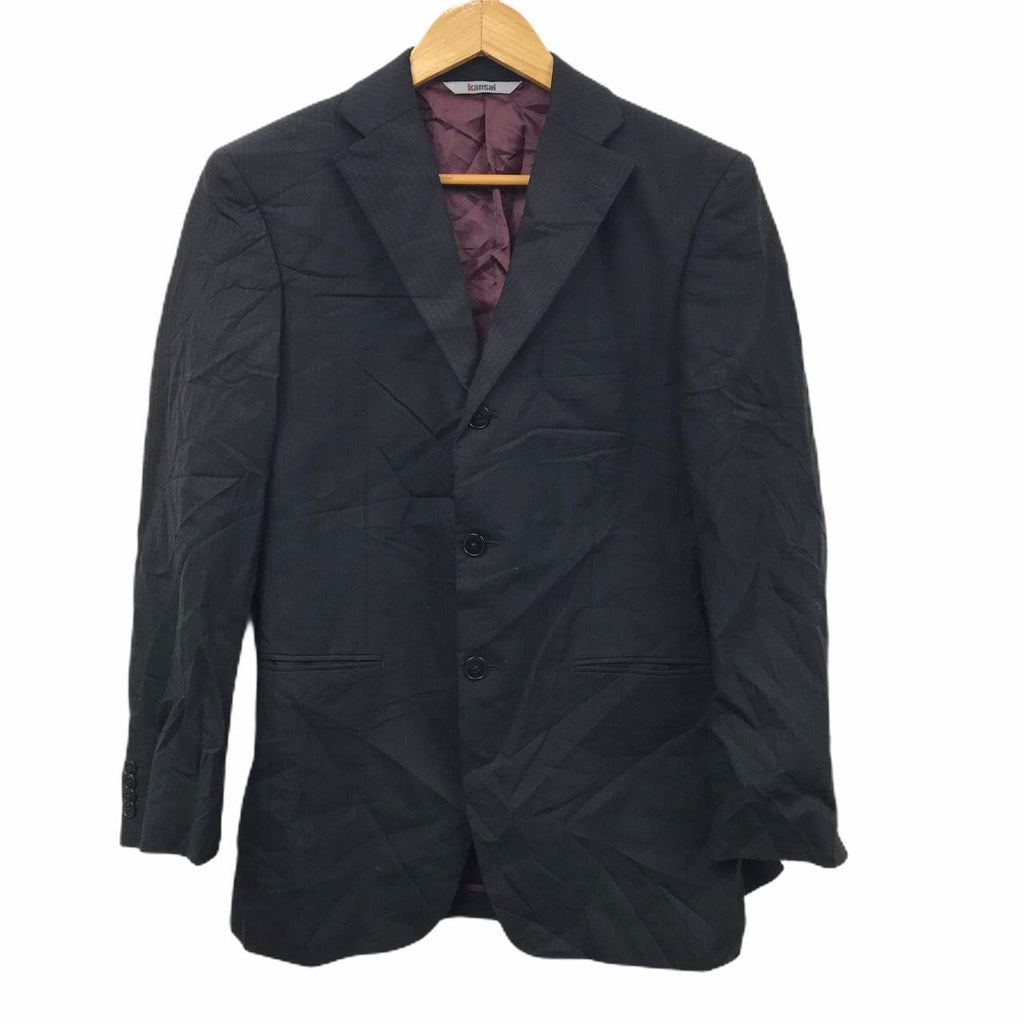 Vintage KANSAI MAN by Yutaka Yushimura  Japan Designer Buttons Blazer Jacket Sport Coat Striped