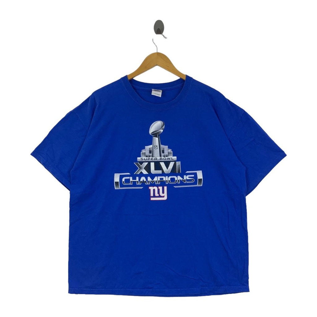 NFL SUPER BOWL XLVl New York Giants Champion Tee Shirt Top National Football League