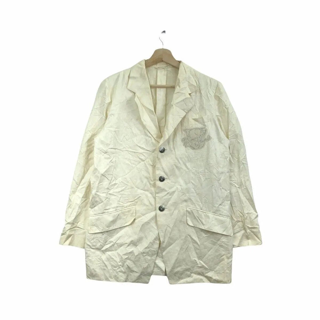 Vintage VALENZA PO SPORTS Italian Designer Stamp Button Coat Casual Shirt Formal