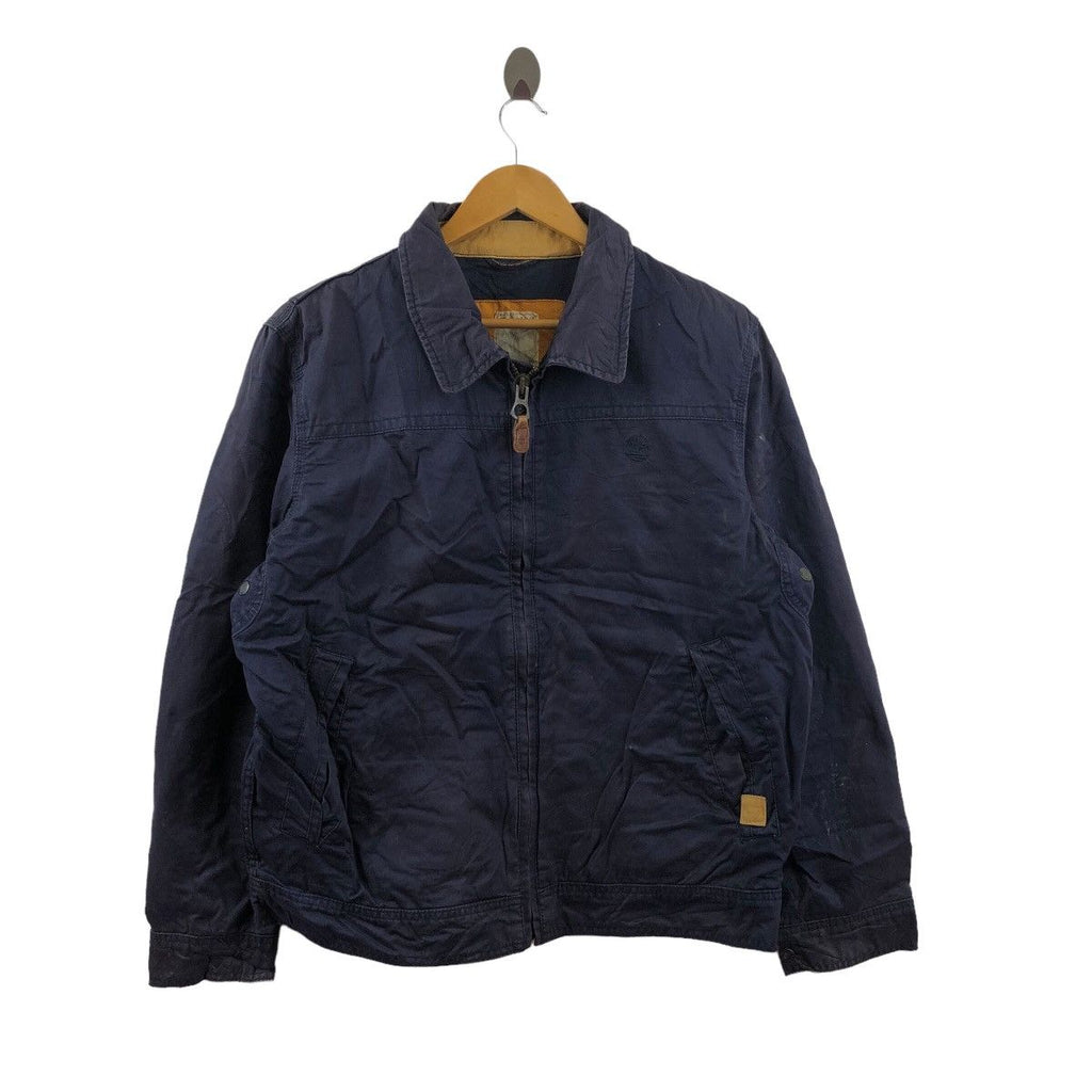 Vintage TIMBERLAND Outdoor Natural Pure Indigo Jacket Zipper Coat Parka Windbreaker