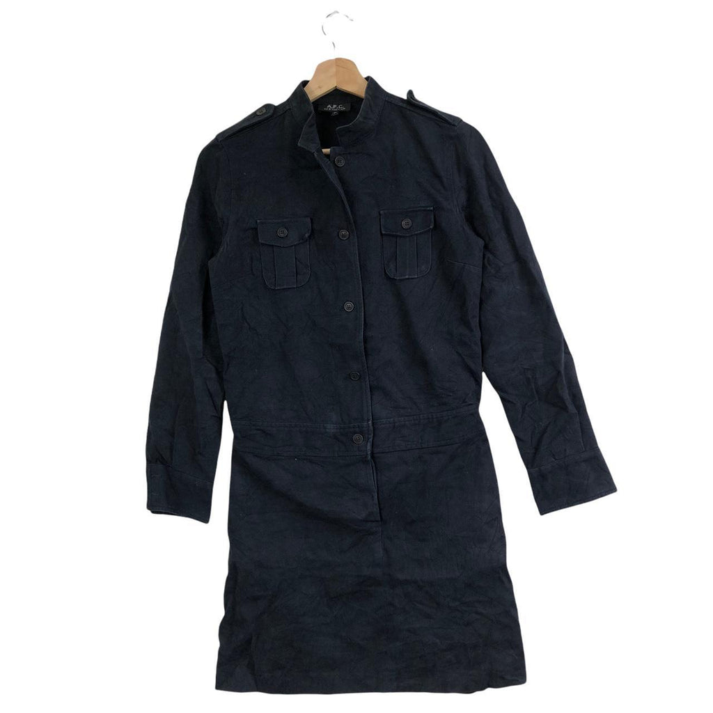 Vtg A.P.C RUE DE FLEURUS Paris Jacket Trench Coat Parka Peacoat Chore Windbreaker