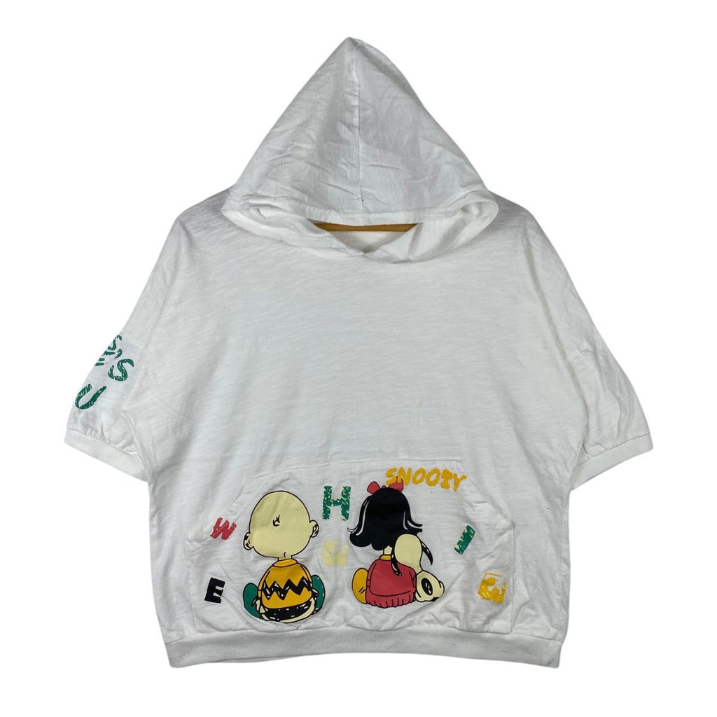 PEANUTS SNOOPY LUCY For You Comic Cropped Top Hoodie Pullover Cartoon Strip