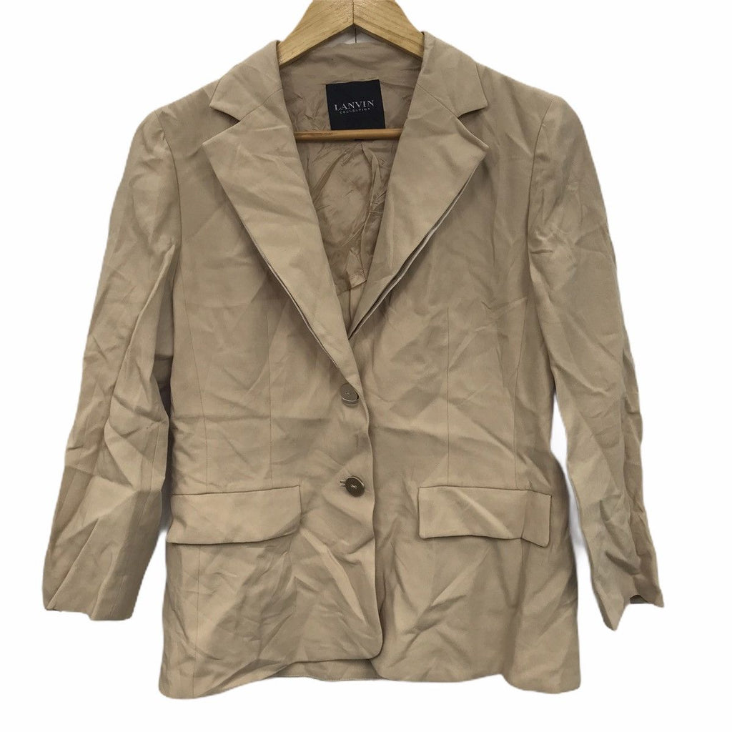 Vintage LANVIN COLLECTION PARIS 2 Button Blazer Coat Suit Formal Meeting