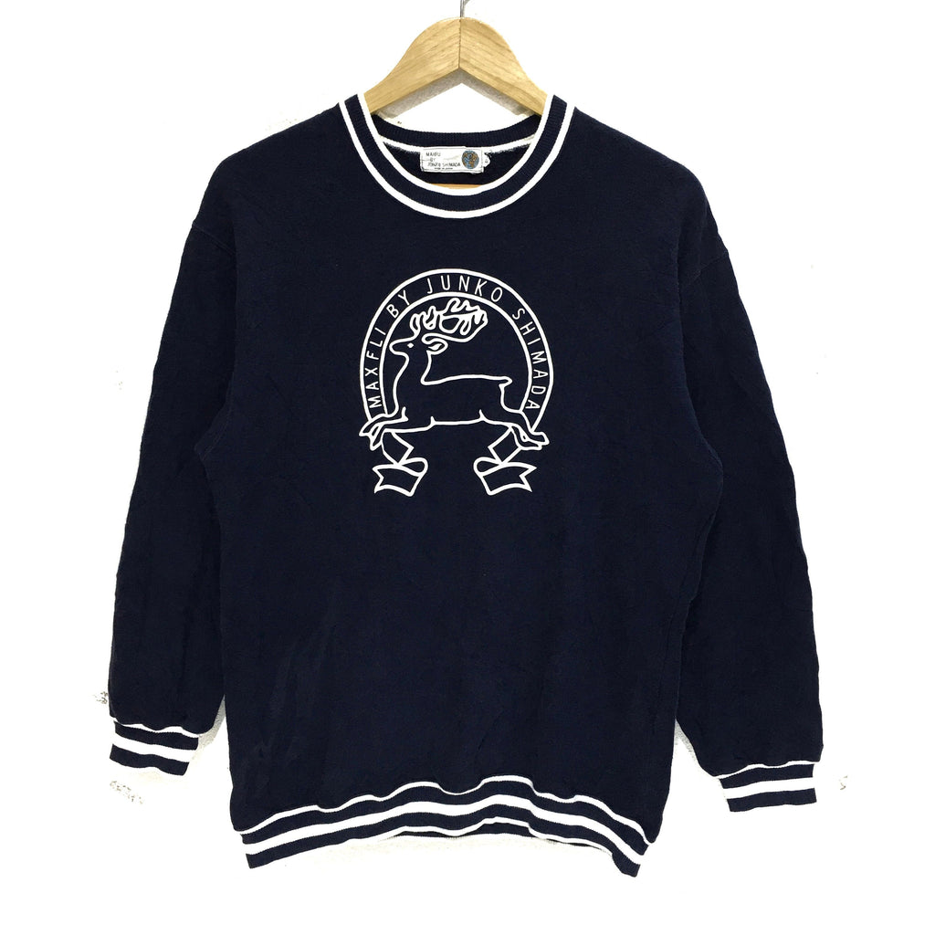 Vintage MAXFLI By JUNKO SHIMADA Made In Japan Sweatshirt Pullover Jumper Crewneck Sweater