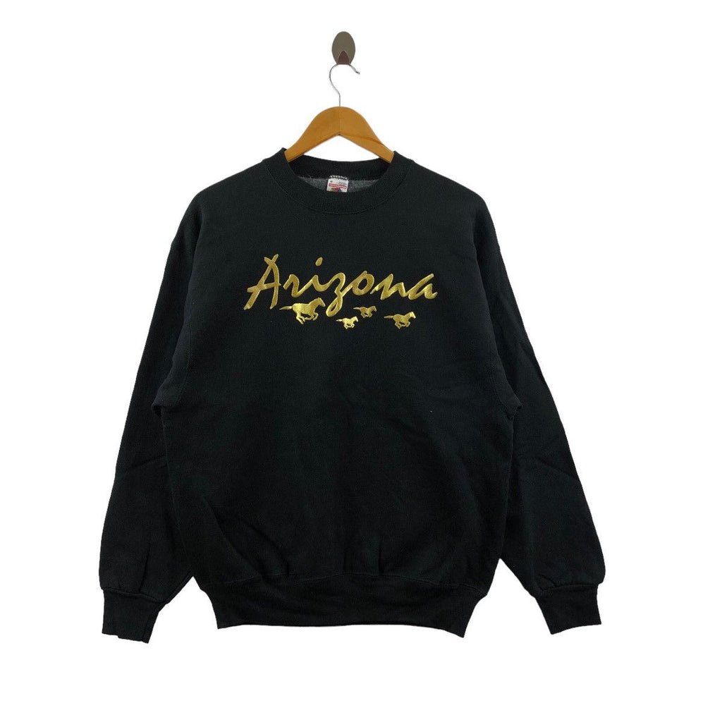 Vintage 90’ ARIZONA HORSE STALLIONS Race Sweatshirt Sweater Pullover Jumper
