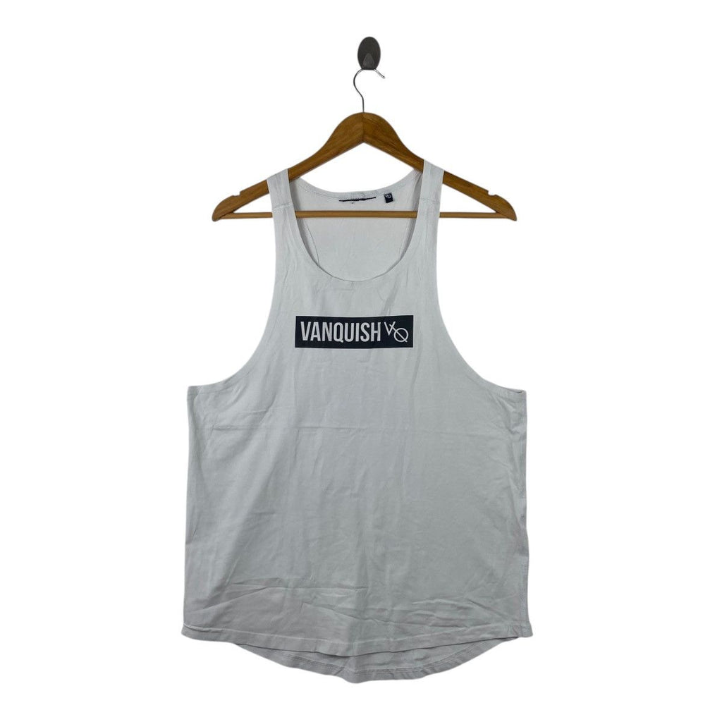 VANQUISH VO FITNESS Japan Collection Plain Tank Top Tee Shirt Top Harajuku Designer