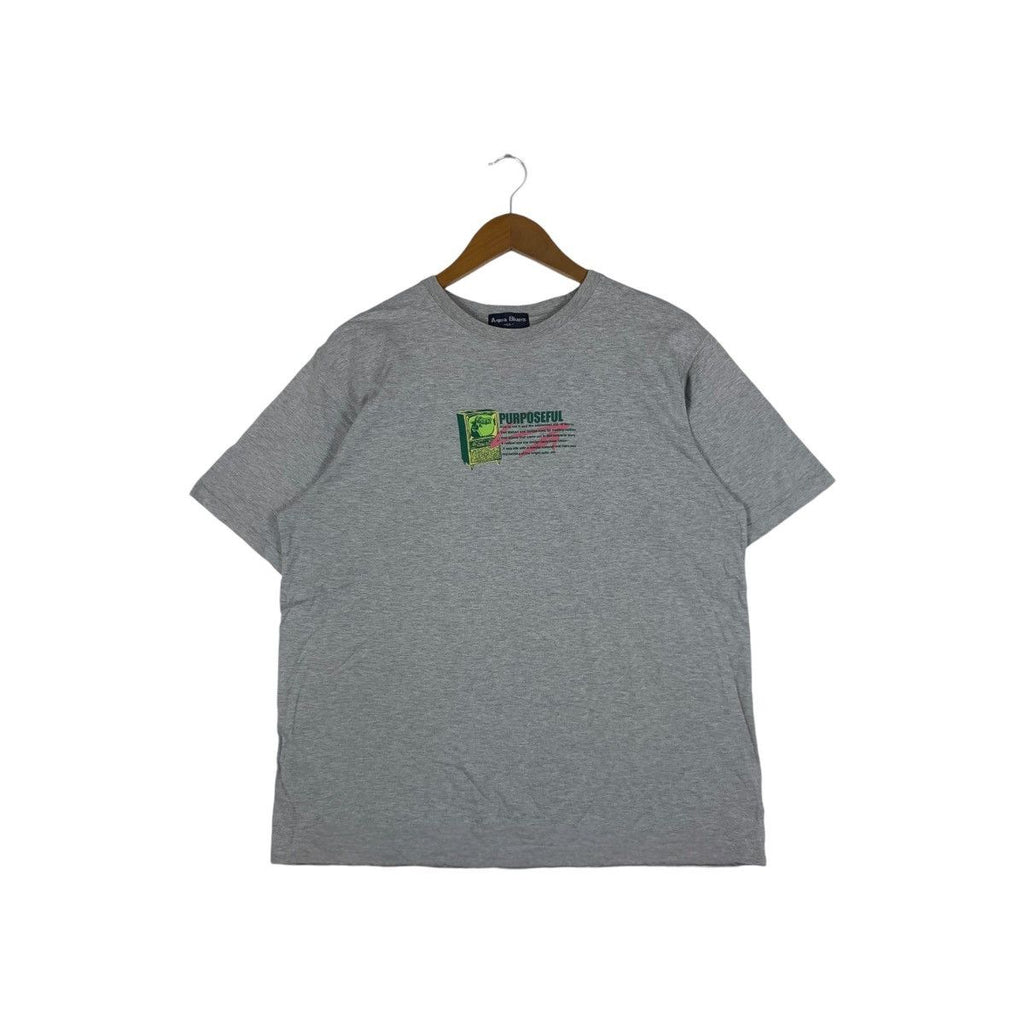 Vintage PURPOSEFUL MAHABHARATA SANSKRIT Tee Shirt Top Subculture