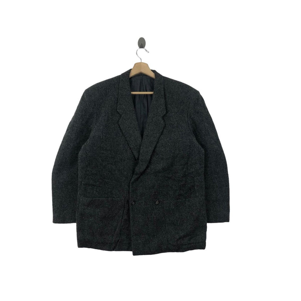 Vintage COMME DES GARCONS HOMME Double Breasted Wool Blazer Sport Coat Formal Meeting