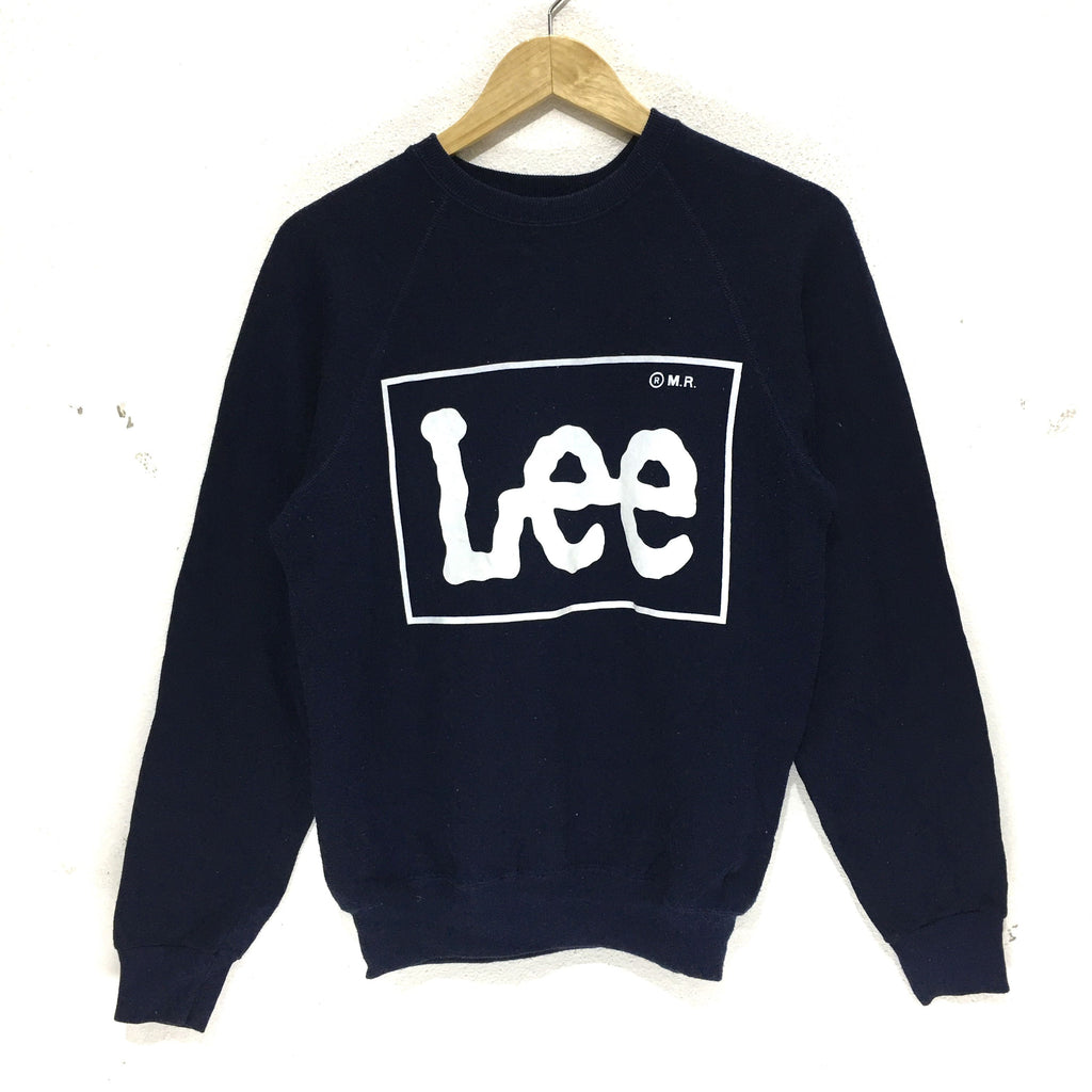 Vintage 90' LEE Sweatshirt Made In USA Big Logo Pullover Jumper Sweater