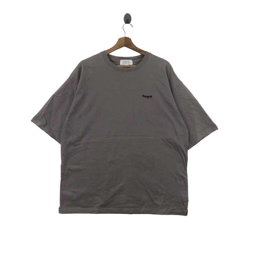 TIMELY WARNING PHOTOGRAPH Baggy Oversized Tee Shirt Top