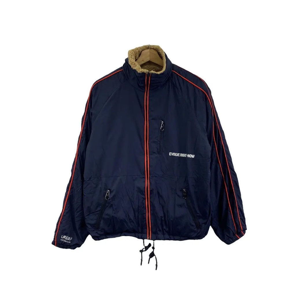 BERSHKA EVOLVE TECHNICAL Shearling Jacket Windbreaker Sweater