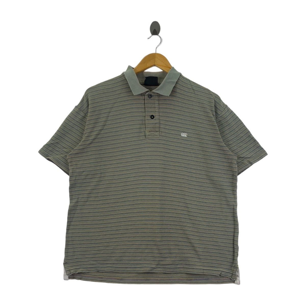CANTERBURY NEW ZEALAND RUGBY Striped Polo Tee Shirt World Cup