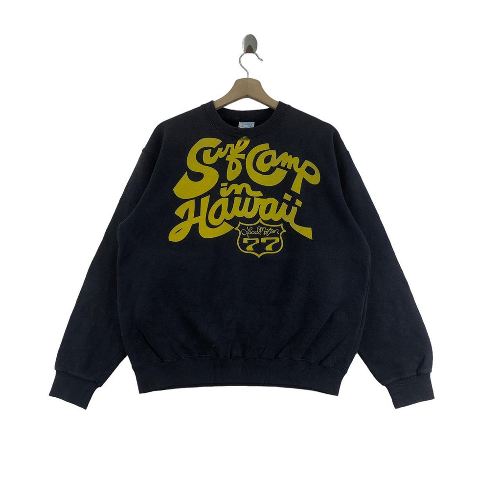Vintage LOCAL MOTION Surf Camp In Hawaii Sweatshirt Pullover Jumper Sweater