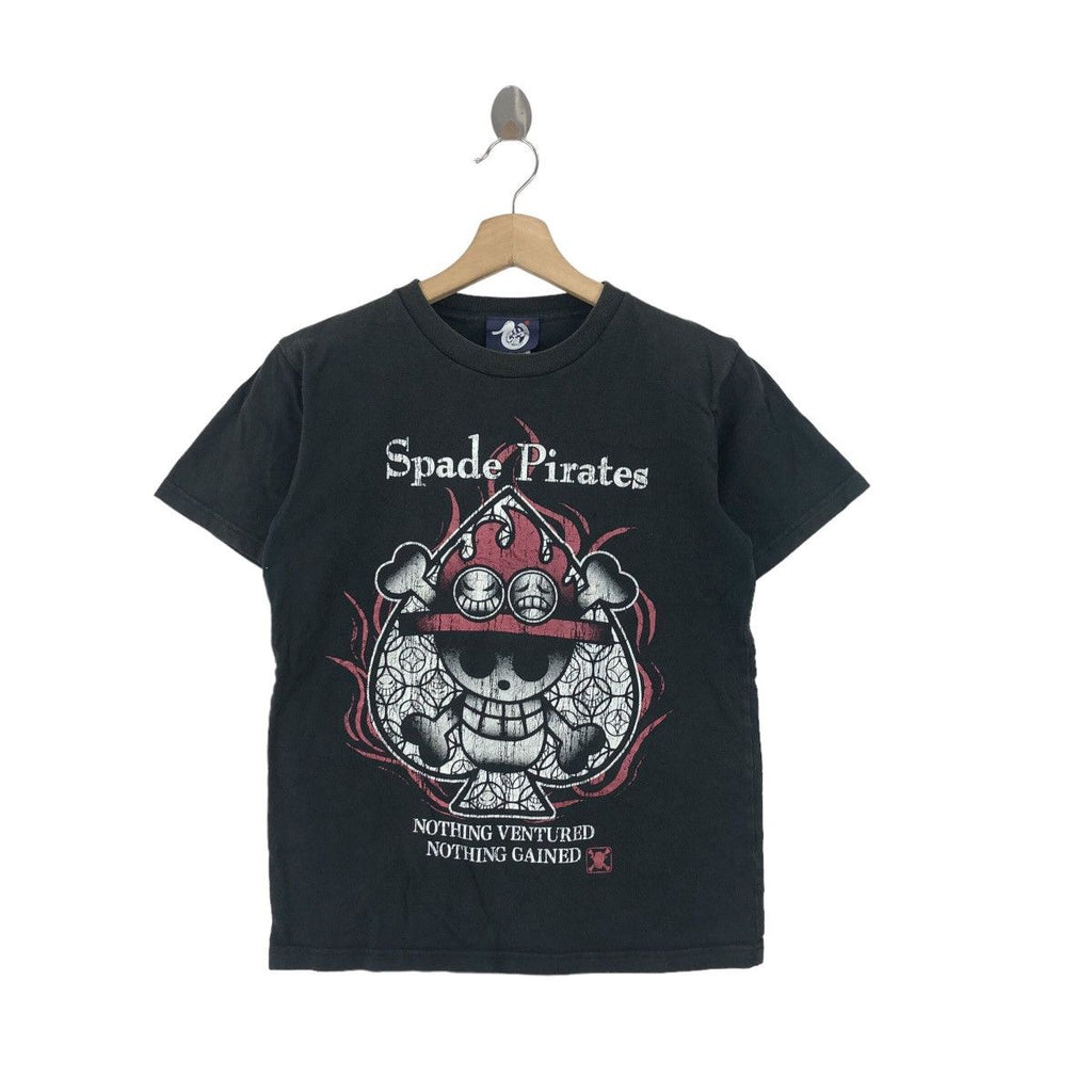 ANIME ONE PIECE Spade Pirates Portgas D Ace Crew Tee Shirt Manga Disbanded Member