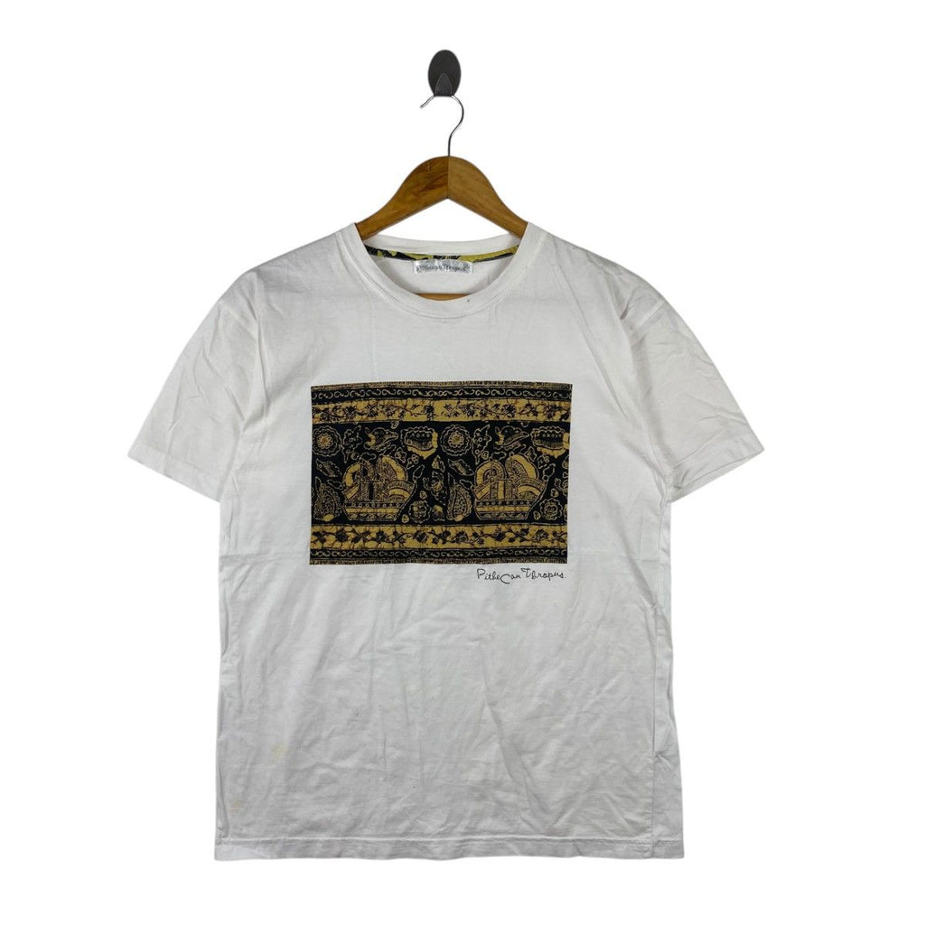 Vintage PITHECANTHROPUS BALI ABORIGINAL Hand Made Tee Shirt Top Cultural Print